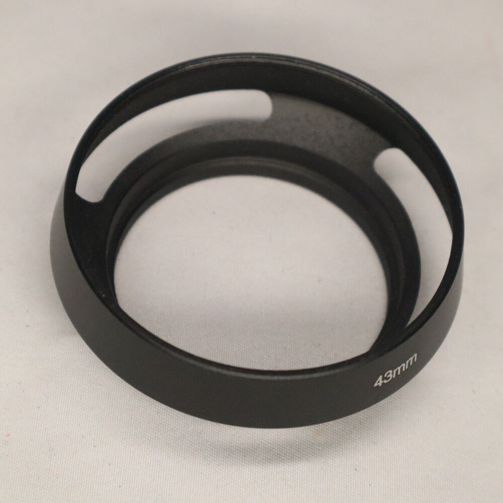 43mm Lens Hood, Standard Vented Matte Surface Hood